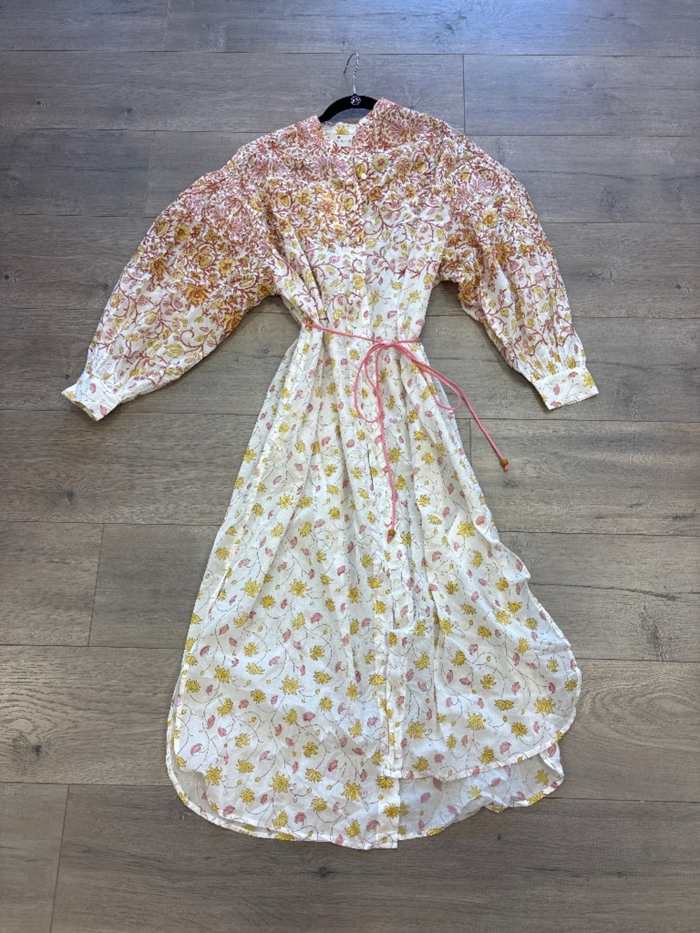 HANNAH button front cotton shirt dress